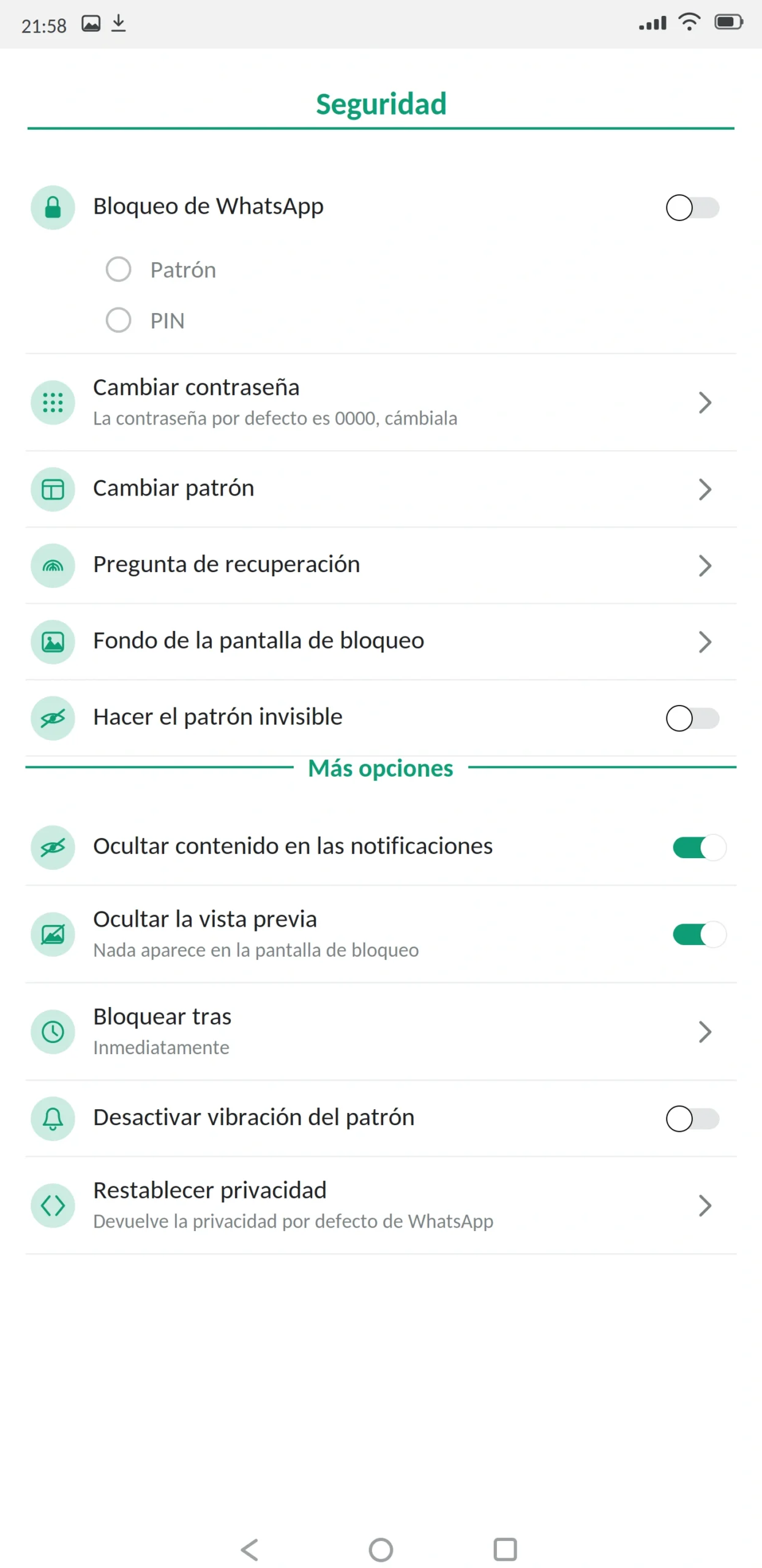 Bloqueo de la aplicación WhatsApp Plus